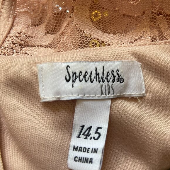 Speechless Kids Pink Sleeveless Floor-Length Dress - Size 14.5 - Picture 3 of 3